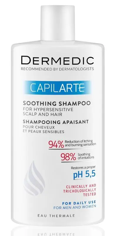 Beliebt DERMEDIC CAPILARTE Beruhigendes Shampoo für Haar und überempfindliche Haut 300 ml