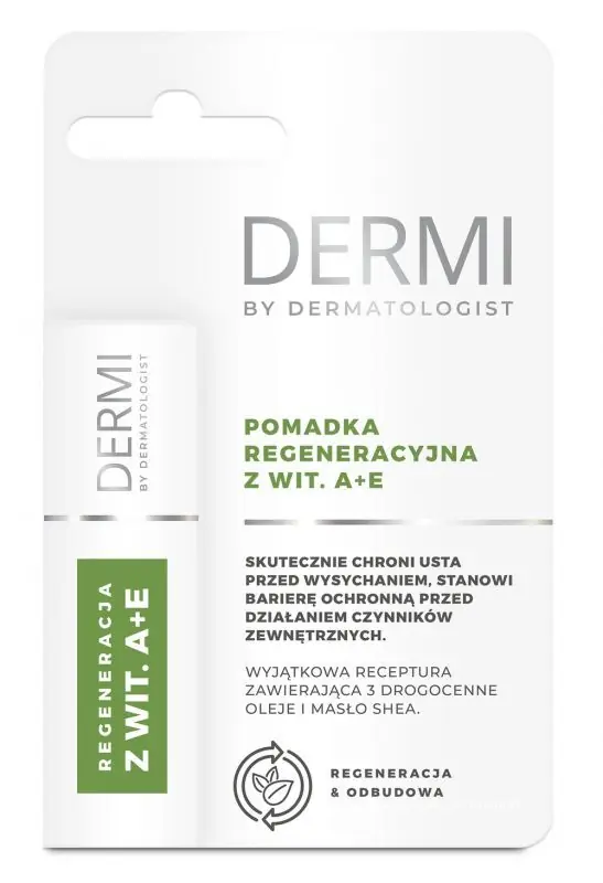 DERMI BY DERMATOLOGIST Regenerierender Lippenstift mit Vitamin A + E 4,5 g Letzte Chance
