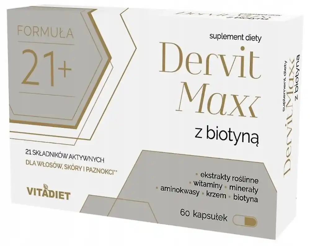 Garantierte Lieferung Dervit Max mit Biotin 60 Kapseln