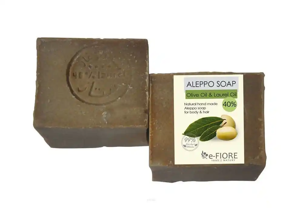 e-FIORE Aleppo Seife 40% Fettige & Akne Haut 200 g Letzte Chance