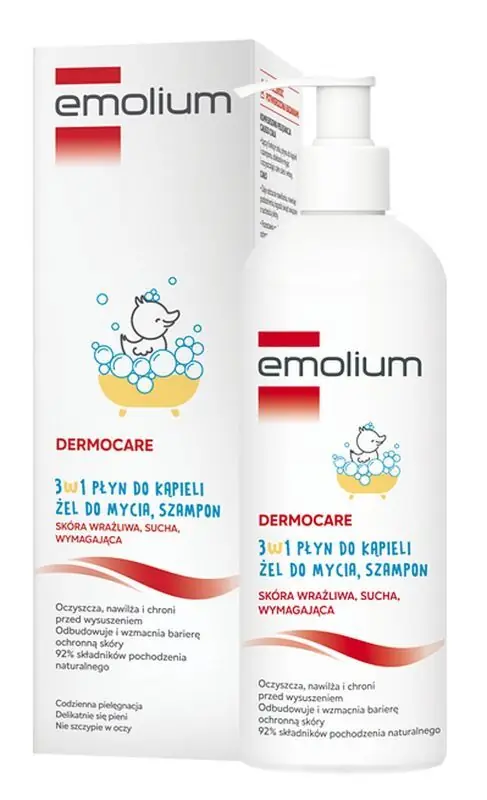 Nur Heute EMOLIUM DERMOCARE 3in1 Badelotion, Waschgel und Shampoo 400 ml