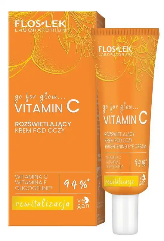 FLOS-LEK GO FOR GLOW... VITAMIN C Aufhellende Augencreme 30 ml Abverkauf