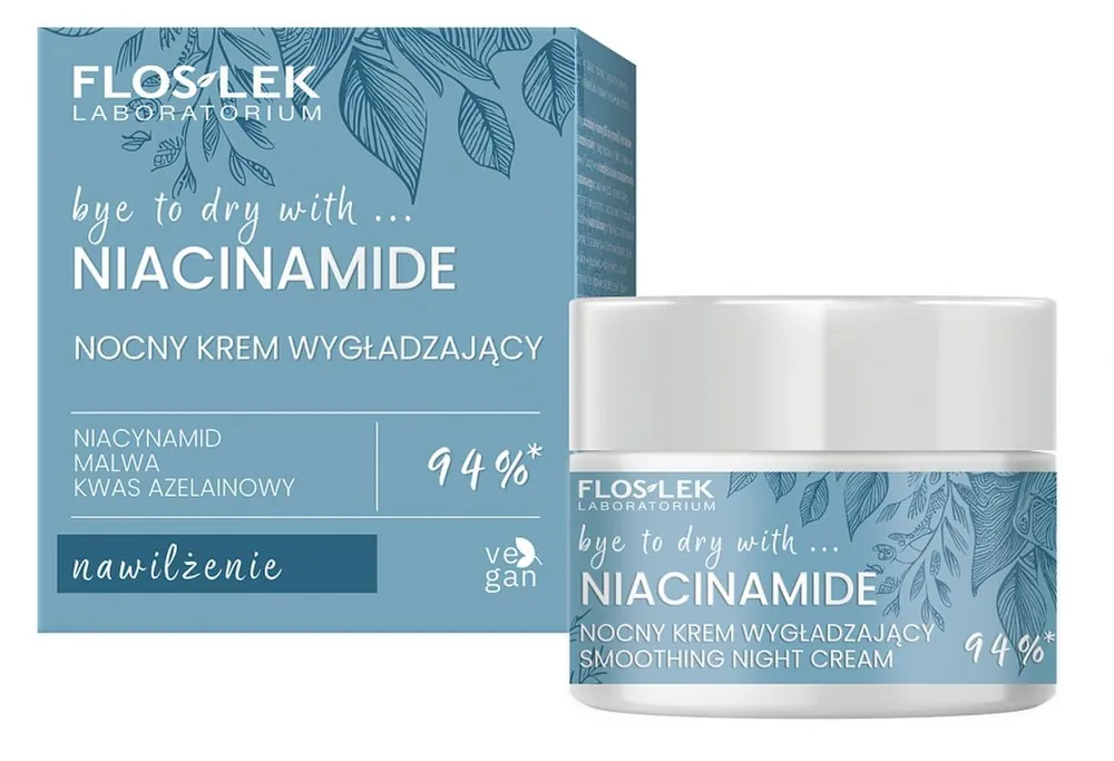 FLOS-LEK NIACINAMIDE Glättende Nachtcreme 50 ml Sichere Zahlung