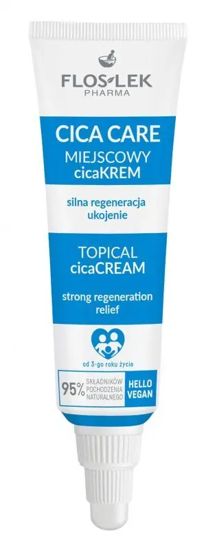 Schneller Versand FLOS-LEK CICA CARE Topische Creme für starke Regeneration und Beruhigung 20 ml