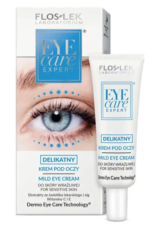FLOS-LEK EYE CARE EXPERT Sanfte Augencreme für empfindliche Haut 30 ml Letzte Chance