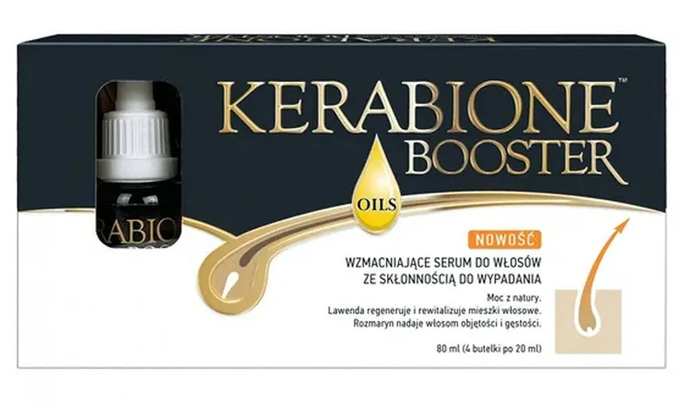 Angebot Kerabione Booster Oils W Kräftigungsserum für zu Haarausfall neigendes Haar 20 ml x 4 Flaschen
