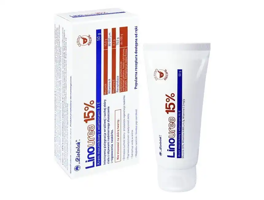 Garantierte Lieferung Linourea 15% Harnstoffcreme mit Vitamin A und E 50 g