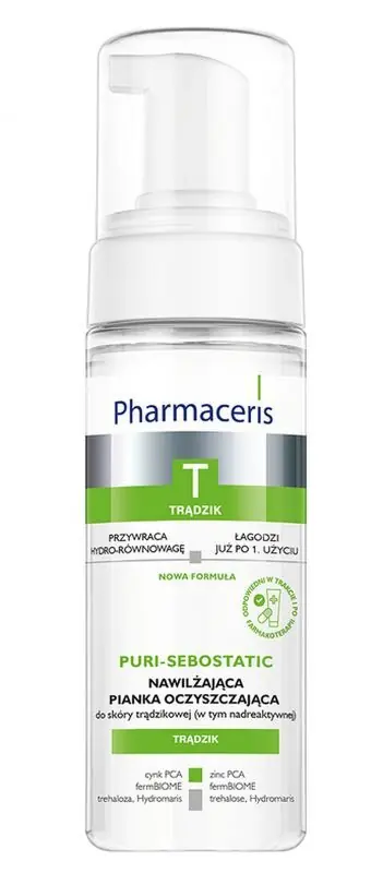 PHARMACERIS T PURI-SEBOSTATIC Feuchtigkeitsspendender Reinigungsschaum für das Gesicht 150 ml Preisknaller