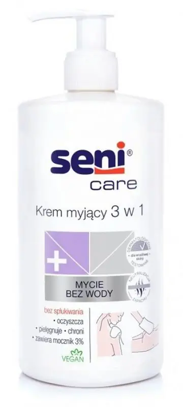 SENI CARE 3-in-1 Waschcreme mit Harnstoff 1 Liter Sonderangebot