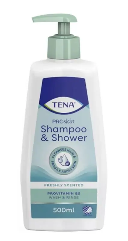 Versand Am Gleichen Tag TENA PROSKIN Shower & Shampoo Sanftes Shampoo und Duschgel 500 ml
