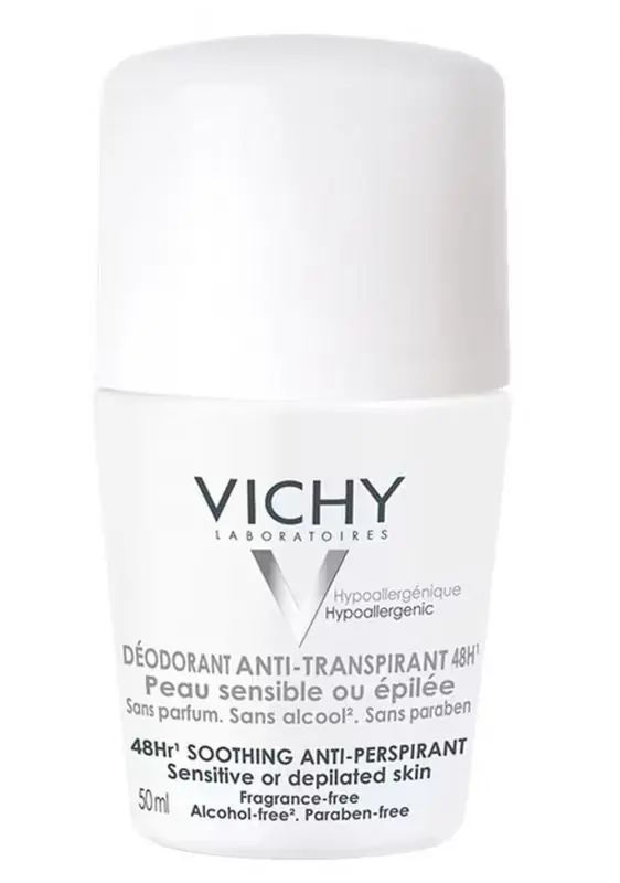 Billig VICHY Beruhigendes Antitranspirant in einer Kugel für empfindliche Haut 50 ml