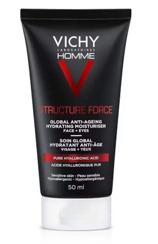 Neue Kollektion VICHY HOMME Structure Force Anti-Falten-Gesichtscreme für Männer 50 ml