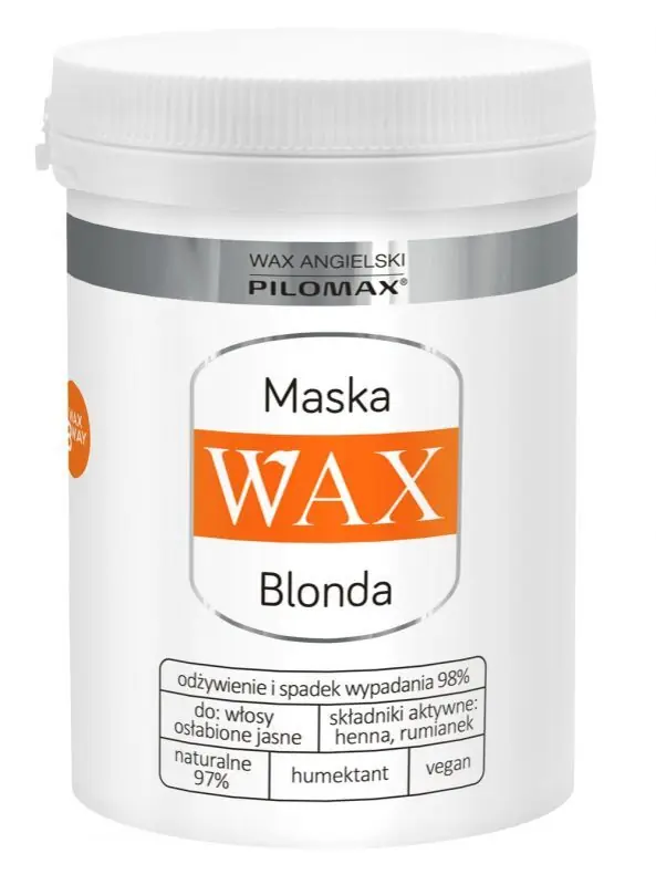 WAX PILOMAX NaturClassic Henna Regenerationsmaske für helles Haar 480 ml Versand Am Gleichen Tag