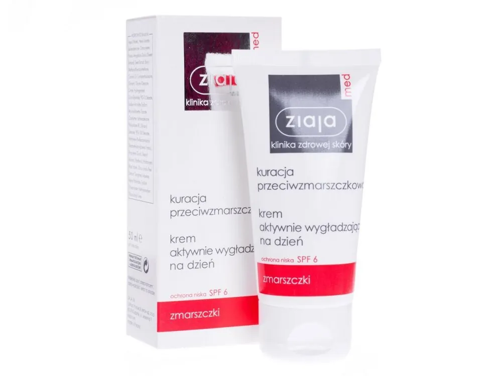 Heißes Angebot ZIAJA MED Anti-Falten-Behandlung, Aktiv glättende Tagescreme 50 ml