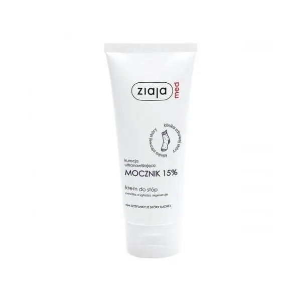 ZIAJA MED Ultraleichte Feuchtigkeitsbehandlung 15% Creme für Füße 100 ml Versand Am Gleichen Tag