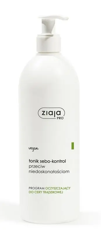 ZIAJA PRO Green Tonic Sebo-Kontrolle gegen Unvollkommenheiten 500 ml Schneller Versand