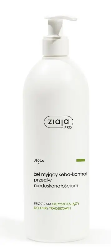 Billig ZIAJA PRO Grünes Waschgel sebo-control gegen Unebenheiten 500 ml