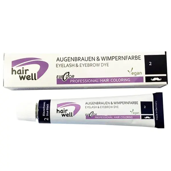 Kracherpreis hairwell Augenbrauen & Wimpernfarbe Nr.2 blauschwarz 20ml
