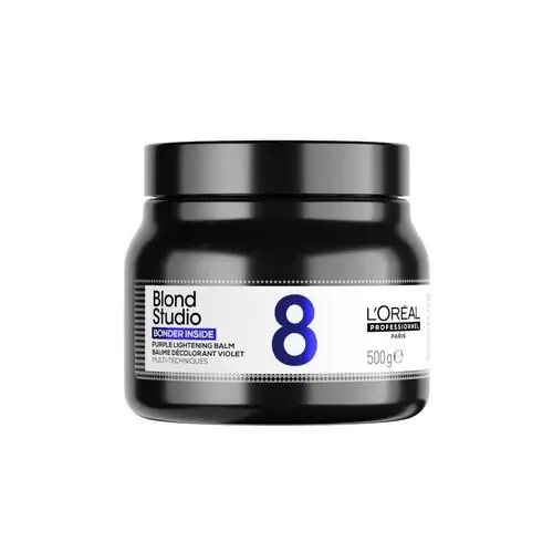 L'Oréal Blond Studio Purple Lightening Balm 8 Töne mit integriertem Bonder 500g Versand Am Gleichen Tag