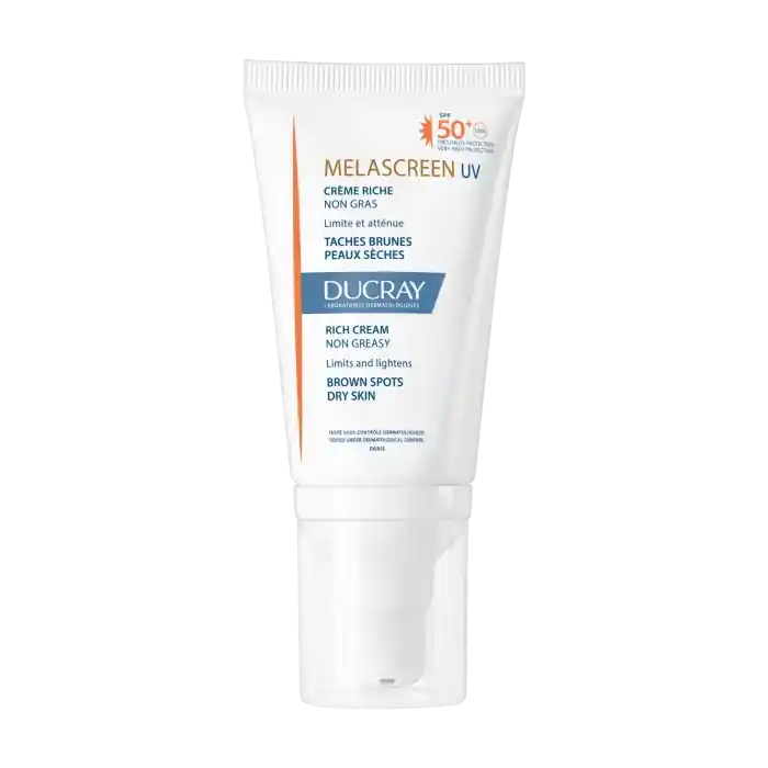 Ducray MELASCREEN Schützende Creme gegen braune Pigmentflecken SPF50 Sonderaktion