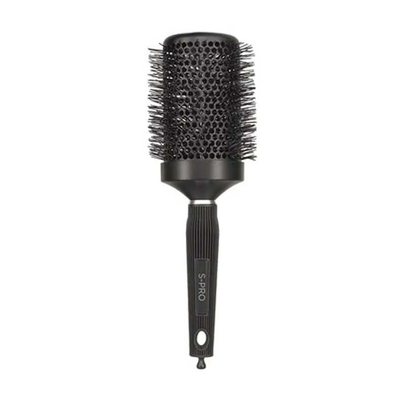 Markenprodukt S-PRO Ionische Keramik-Bürste 62mm Schwarz