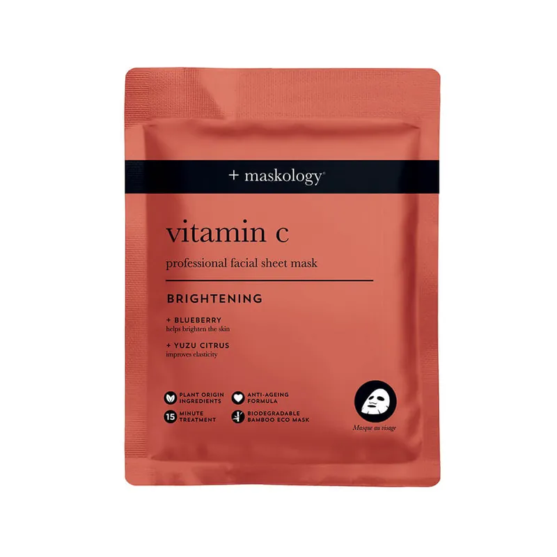 Maskology Brightnening Face Sheet Mask Vitamin-C 22ml Top-Seller