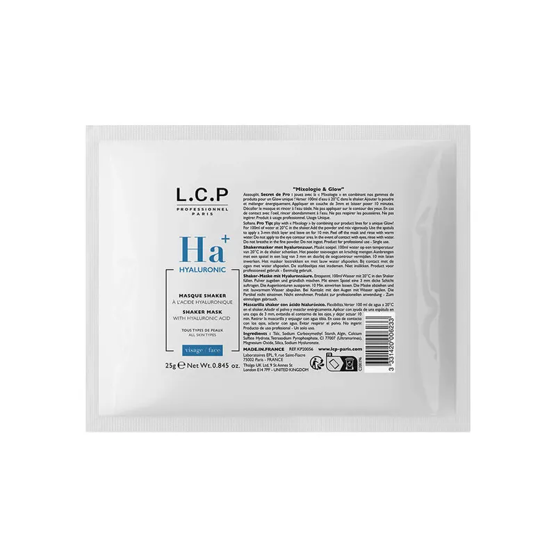 L.C.P Professionnel Paris Hyaluronic Shaker-Maske mit Hyaluronsäure 25g Nur Für Kurze Zeit