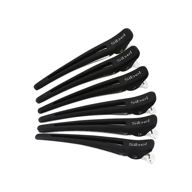 Sibel Abteilklammern Carbon-Alu 10cm Schwarz 6 St. Sonderaktion
