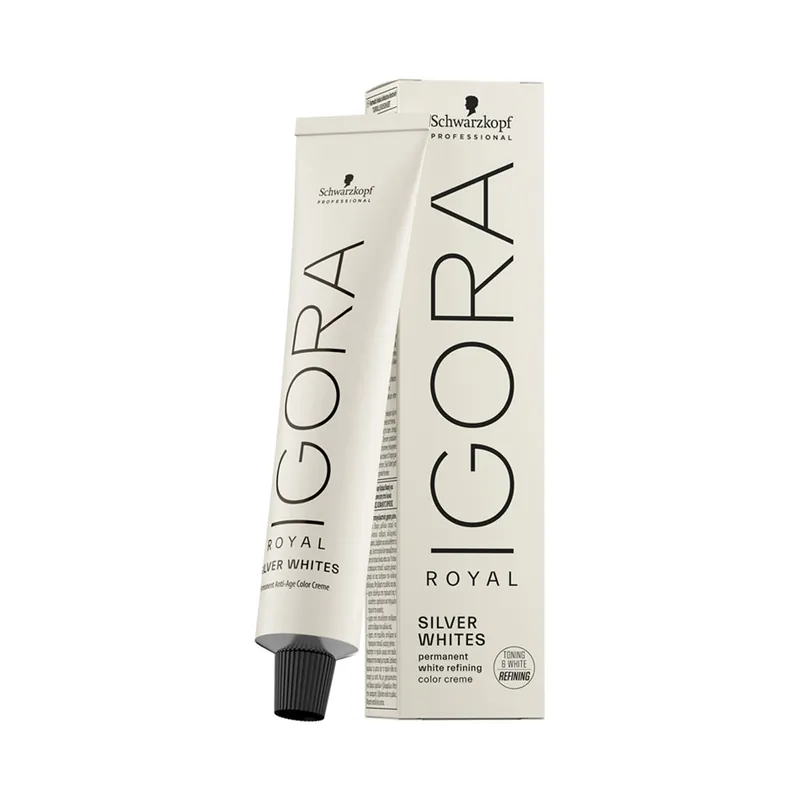 Schwarzkopf Igora Royal Silver Whites Permanent Haarfarbe 60ml Silber Neu Im Sortiment