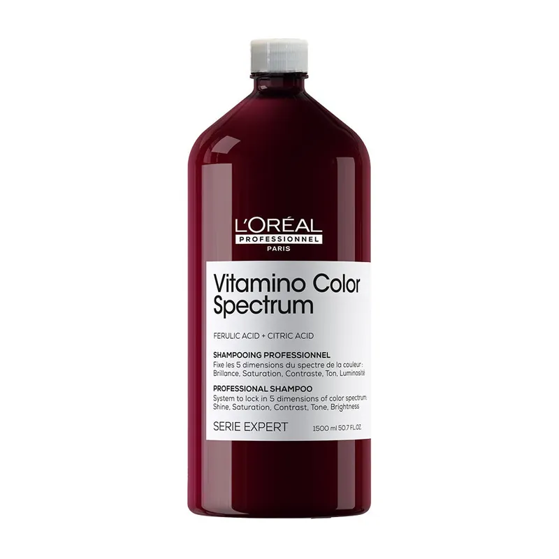 Neue Ware L'Oréal Professionnel Série Expert Vitamino Color Spectrum Shampoo 1500ml. Verpackung kann variieren.