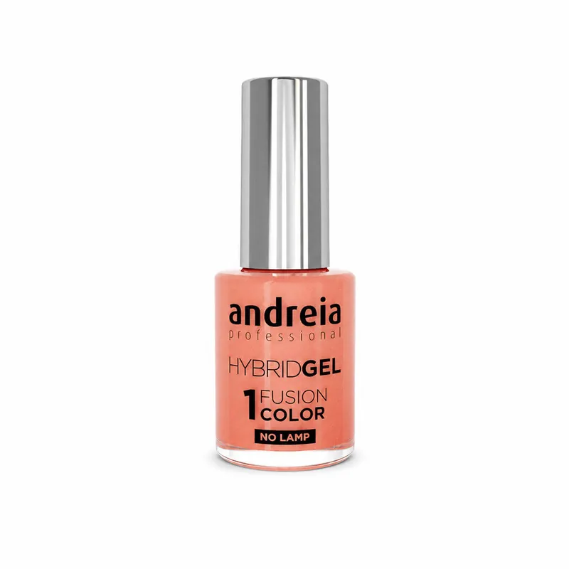 Must-Have Andreia Professional Hybrid Gel Charmed Kollektion H91 Koralle mit Zarten Goldenen Glitzern 10.5ml